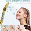 SR SUN RISE Filtered Shower Head with Handheld High Pressure 9 Spray Mode Showerhead Detachable Shower Head Water Softener Filters 1 Filter Brushed Gold
