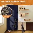 4pack Cat Scratch Couch Furniture and Wall Protector | Adhesive Cat Scratch Pad for Covering Cat Tower, DIY Climbing Cat Scratcher Couch Protector from Cat Claws Scratching (Blue)