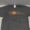 Heartbeat Guitarist Guitar T-Shirt, Small
