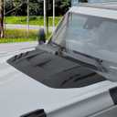 Hood Scoop for Ford bronco 2021-2025, Black Hood Trim Air Intake Protector Decorative Cover for Ford Bronco 2021-2025 2/4 Door Accessories (Not for Raptor/Bronco Sport Models)
