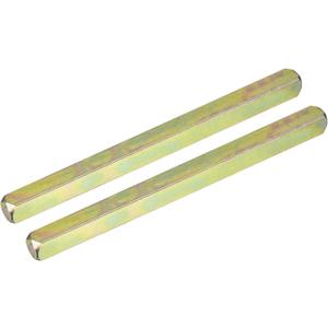 uxcell 2Pcs Door Knob Spindle, Spare Door Handle Spindle Bar, 110mm Long Door Spindle Replacement Door Handle Parts, Gold