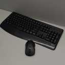 Wireless Keyboard and Mouse Combo,Silent Soft Touch Quiet Keyboard Less Noise 90%,Ergonomic with Wrist Rest,2.4GHz 104 Keys Full Size,2400 DPI Mouse,for Office/Work/Home/PC Computer/Laptop/Mac,Black