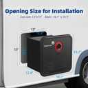 RV Tankless Water Heater Propane, On Demand Instant Propane Gas RV Tankless Hot Water Heater with 15 x 15 inch Door, DC 12V, 55000 BTUs 3.9 GPM, Compatible with All RVs, Campers, CSA Certificated