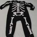 Tipsy Elves Kids Skeleton Halloween Costume Jumpsuit for Babies and Toddlers - Unisex Sizing (12M)