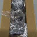 Tbestmax 3 Pack Qtips Holder Dispenser - Bathroom Organizers and Storage Containers, Plastic Apothecary Jars with Black Lids for Cotton Swab, Cotton Round Pads, Floss