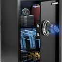 KornerBatl 35 lb Biometric Gun Safe, 4 Handgun Storage with Rack