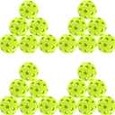 Pro-Grade 40-Hole Outdoor Pickleball Balls - Pro-Player Tested with Wind-Resistant Design, Built for Durability & Precision for Competitive Play (24, Green)