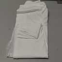 ISEEGZ 21" Capri Pants for Women High Waist with Pockets Women's Capris Workout Yoga Pants Loose Straight Leg White, L