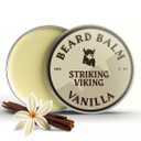 Striking Viking Beard Balm for Men Light Hold, Vanilla, 2 Oz - Leave-in Beard Conditioner with Shea Butter Tea Tree, Argan & Jojoba Oils - Smooth, Shape, Moisturize & Soften Coarse, Dry Facial Hair (2 Ounce (Pack of 1))
