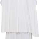 Prien Soft Prayer Dress For Women, Muslim Abaya Hijab Set, Long Turkish Cotton Praying Outfit, Islamic Clothes For Ramadan (White), One Size