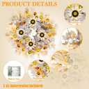 Realistic Fall Wreath with Light 26" Fall Wreaths for Front Door with Fall Leaves Berries Fall Leaves,Sunflower,Autumn Wreath Fall Decorations for Home Thanksgiving Halloween Decorations for Wall Door