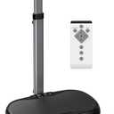 MERACH Vibration Plate Exercise Machine, Vibration Plate for Lymphatic Drainage Weight Loss, Vibrating Plate Exercise Machine with Handrails, Exercise Equipment for Women Men Home (Black)