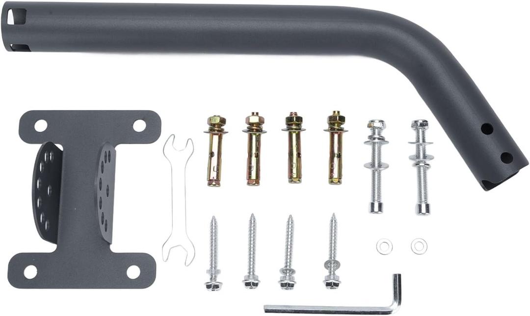 Satellite Mounting Kit, Mounting Bracket Adapter for V2. 180 Degree Adjustable Angle Design, V2 Roof Mount Satellite Pole Mount for Uninterrupted Signal Reception.