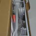 SWTYMIKI Over The Door Towel Rack - 6 Tier Towel Racks for Bathroom Wall Mounted, Towel Holder with Shelf, Hanging Rolled Towel Storage Organizer for Small Bathroom, Camper, RV, Sliver (Silver)