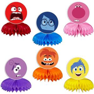 6Pack Set Inside Out Party supplies for kids Inside Out birthday party decoration