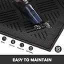 Door Mat Indoor Mat, Entryway Door Mats 36x59 Non-Slip Rubber Backing, Low-Profile Entrance Mats, Absorbent Resist Dirt Doormats Inside Floor Door Mat for Entryway,Charcoal (3' x 4'11" (Runner))