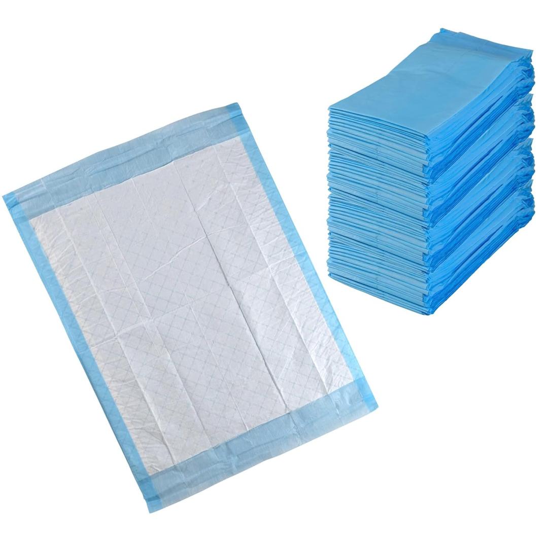 Disposable Changing / Under Pads [Pack of 100] Disposable Soft Absorbent Waterproof 17''x24'' Incontinence Underpad Protector Liners for Beds, Chairs, Diaper Changing  for Adults and Baby Protection