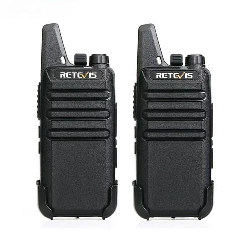 Retevis RT622 Mini Walkie Talkie 2 Pcs VOX USB PMR 446 FRS License-free Portable