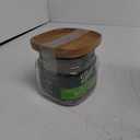 Ball Wide Mouth Mason Jar 4.0 Cup (1 Pack) With M.E.M Wooden Storage Lid for Storage, Grains, Herbs, Pasta, Coffee, Cookies