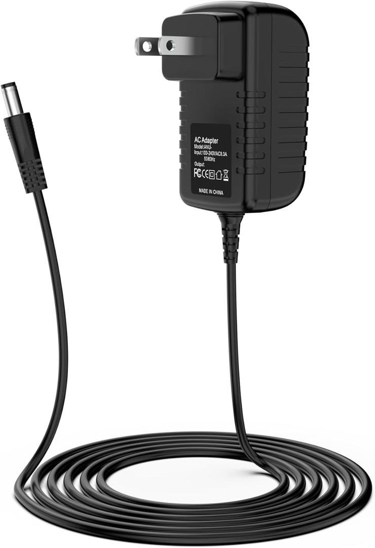 9V AC/DC Adapter for Crosley CR8005D CR8005F CR8005A CR8005C CR6019D CR8016 CR6232A R6233A CR6233D CR6249A CR6251A-BK Portable Turntable Record Player SW1200500-F04 Power