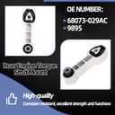 Engine Motor and Transmission Bracket kit Fit for Fiat 500 2012-2018, Auto Motor & Trans Mount Set # 9893 /68073217AC, 9895 /68073-029AC, 9876/ 68073483AD