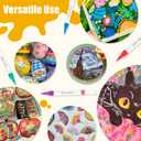 Paint Marker, 96-Colors Dual Tip Fabric Markers, Large Markers Bulk with a Box, Washable pens for Book Cards Drawing Rock Painting, Home Classroom School Supplies for Kids Adults Students Teachers