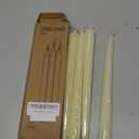 4 Pack Ivory Taper Candles - Taper Candles 10 Inch Dripless, Smokeless & Unscented - 8 Hours Long Burning - Hand Poured Tall Candlesticks - Ideal for Weddings, Dinner Parties, and Home Decor