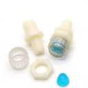 15pcs Plastic Home Drinking Water Dispenser Connector Blocking Effluent Accessories Screw End Cap Silicone Plug Drain Valve Beige