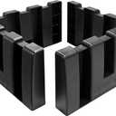 4PCS Multipurpose Cargo Organizer Blocks, Plastic Cargo Storage Organizer Blocks for Wool Carpet Trunk, Grocery Trunk Divider Cargo Containment System for Car SUV Van Trunk (Black)
