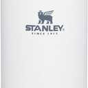 Stanley Adventure-To-Go Vacuum Bottle 25 oz | Wide Mouth with Leakproof Cup Lid | Keep Drinks Hot or Cold | Packable for Travel | Insulated Stainless Steel Thermos | BPA-Free | Polar (25 Ounces)