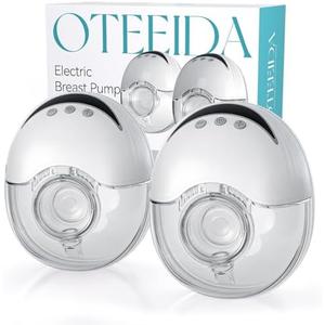 Hands Free Breast Pump Wearable MY-375 - Strong Suction, Low Noise, Portable Electric Breast Pump with 4 Mode & 12 Levels - 19/21/24mm Insert/Flange, 2 Pack (White)