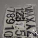 WILLBOND 37 Pieces Rhinestone Letter Stickers Large Glitter Alphabet Crystal Number Self Adhesive Bling Stickers Iron on Letters for Art Crafts Clothing DIY Decors(Black,2.56 Inch)