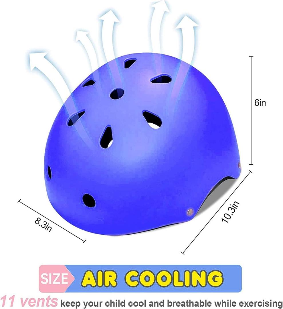 Adjustable Kids Helmet - Toddler Bike Helmets for Ages 8-14 Years - Perfect for Skating, Biking, Cycling, and Skateboard - for Boys and Girls, Medium
