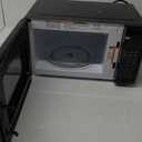 Emerson MW7302B Compact Countertop Microwave Oven with Touch Control, LED Display, 700W, 10 Power Levels, 6 Auto Menus, Glass Turntable and Child Safe Lock, 0.7 Cu., Ft. Black