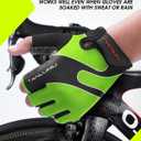 Tanluhu Cycling Gloves - Mountain Bike Half Finger Road Riding Gloves, Breathable, Shock-Absorbing, for Men and Women