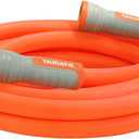 YAMATIC Heavy Duty Garden Hose 5/8 in x 15 ft with Swivel Fitting, Super Flexible Water Hose, All-weather, Lightweight, Burst 600 PSI (Orange)