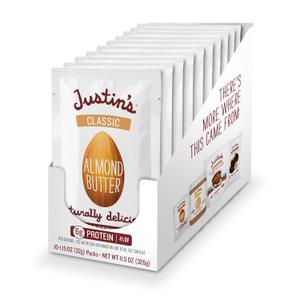 JUSTIN'S Classic Gluten-Free Almond Butter Squeeze Packs, 1.15 Ounce (Pack of 10), Best Before Date 07/07/2026 JUSTIN'S Classic Gluten-Free Almond Butter Squeeze Packs, 1.15 Ounce (Pack of 10), Best Before Date 07/07/2026