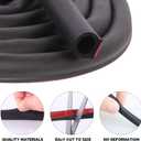 33Ft Weather Stripping, Weather Stripping Door Seal for Door Frame/Window Seal, D Shape Door Seal Strip Self-Adhesive Backing Seals Large Gap (from 5/16 inch to 11/20 inch)