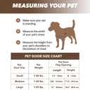 Pet Flap Door 2 Ways Locking Dog Wall Entry Pet Door with Transparent Flap for Dogs (Medium)