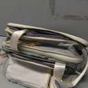 Lunch Box & Lunch Bag for Women Men, Large Insulated Adult Lunch Box Leakproof Lunchbox Cooler Bag for Work Picnic Beach,16L, Olive Green & White