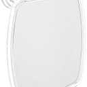 iDesign Plastic Power Lock Suction Shower Shaving Mirror with Razor Holder, Fog-Free Mirror for Bathroom or Tub, 6.25" x 8.5" x 2.5", Clear