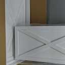 Glitzhome Christmas Tree Collar, 24" L Wooden Nativity Scene Tree Collar Tree Stand Cover Decorative Christmas Tree Skirt Collar for Christmas Decoration