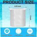 Maxdot R38013A Pool Skimmer Basket, Compatible with Pentair American Admiral Skimmer, for Inground Heavy Duty Pool Basket -Remove Leaves and Debris(White)