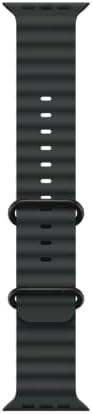 Apple Watch Band - Ocean Band (49mm) - Black with Black Titanium Finish - Regular