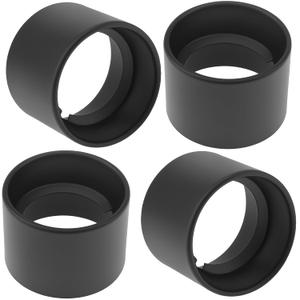 RTNLIT Metal Light Socket Shade Ring for Medium Base E26 E27 Ceramic Sockets, Lamp Shade Collar Rings with Thread Diameter 1-1/2 Inches (Black, Pack of 4)