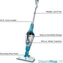 BLACK+DECKER Steam Mop and Portable Steamer, 5-in-1, Corded (HSMC1321)