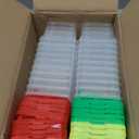 20 Pack Small Plastic Reptile Carrier, Tarantula Enclosure Breeding Box with Handle and Ventilation Lid, for Spider Lizard Turtle Hermit Crab Fish, 5.1 x 3.5 x 3.5 Inch, Multi-Color