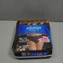 Always Discreet Boutique Incontinence and Postpartum Underwear for Women, Maximum Protection, XL, Black, 16 Count (Pack of 1)