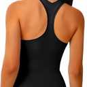 Workout Tank Tops for Women - Butter Soft Racerback Athletic Tops Sleeveless Gym Yoga Shirts Quick Dry Lightweight Breathable (Black, XL)