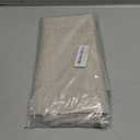 LAMIT Linen 100% Blackout Window Curtains for Bedroom, 45 Inches Linen Textured Thermal Farmhouse Curtains Back Tab and Rod Pocket Window Panels with White Liner, 2 Panels, 38 x 45 Inch, Oatmeal